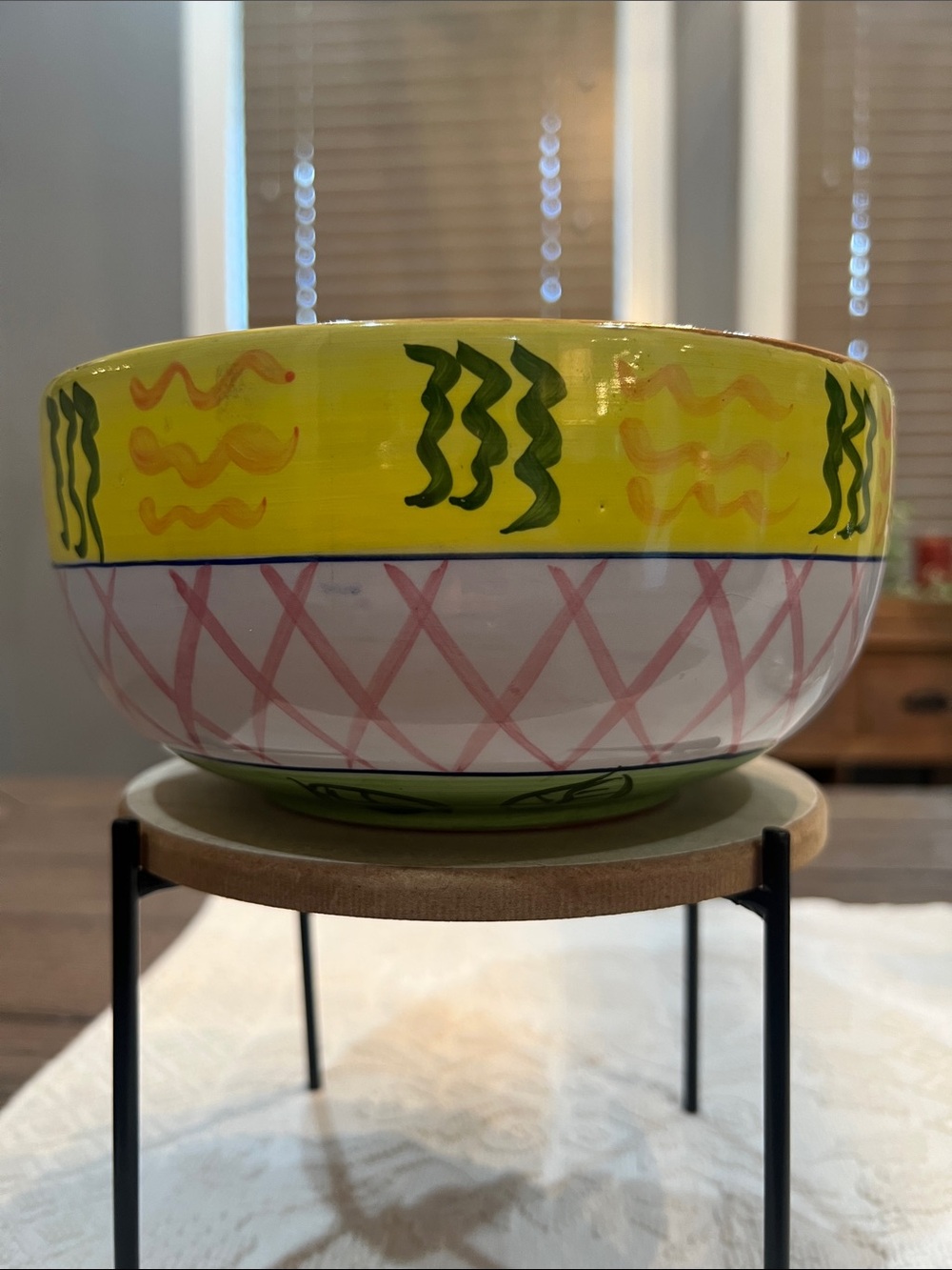 Vintage 1990’s  World Bazaars Terracotta Bowl 7.5"